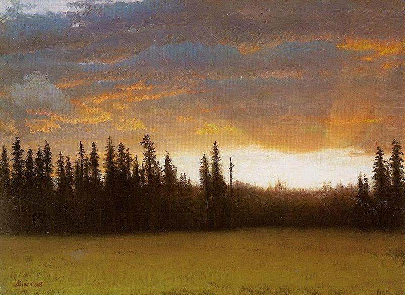 Albert Bierstadt California Sunset France oil painting art